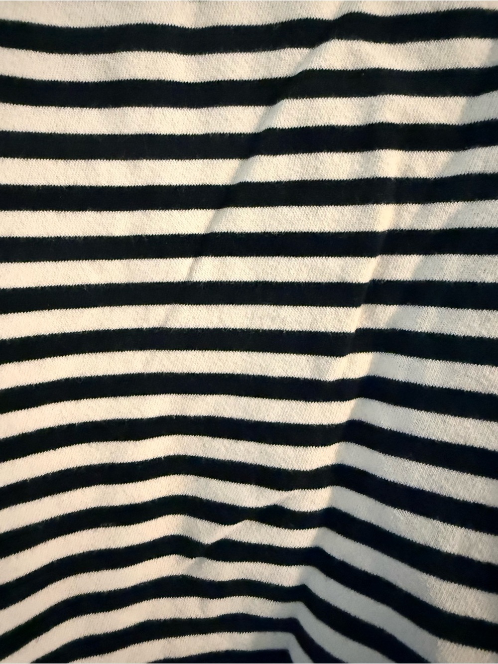 We The Free Black & White Striped Pullover with Blue Trim - Picture 2 of 3